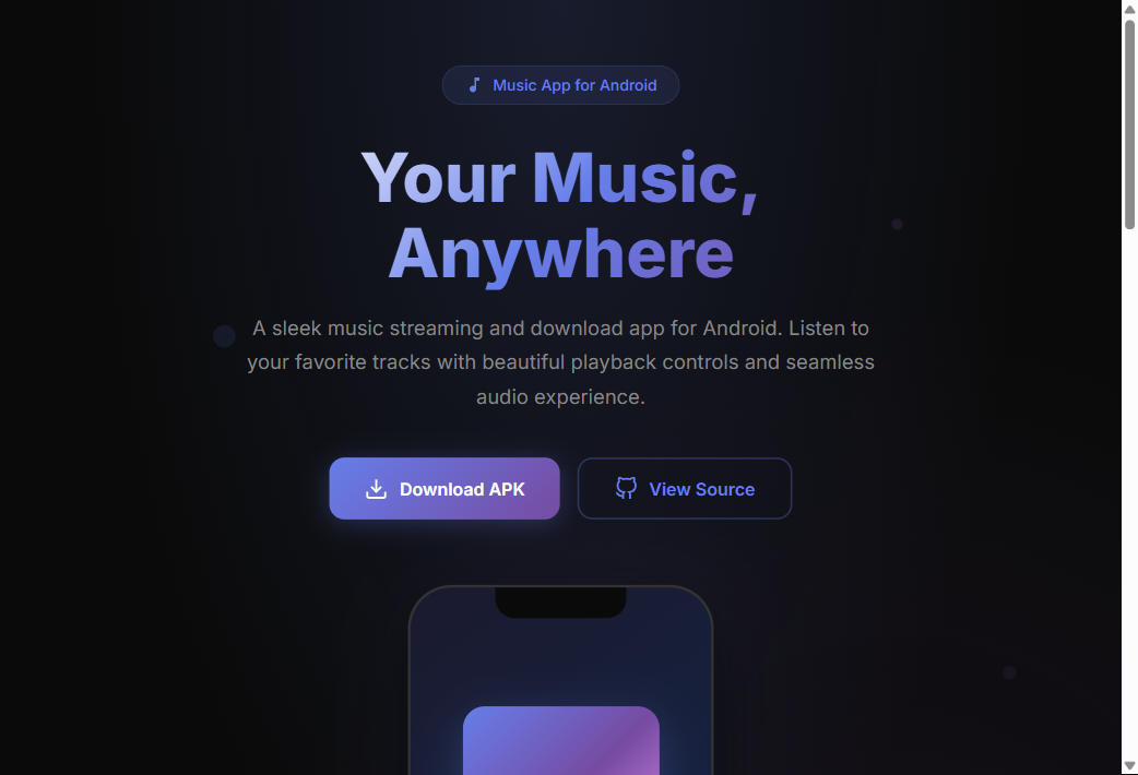 Music App Screenshot